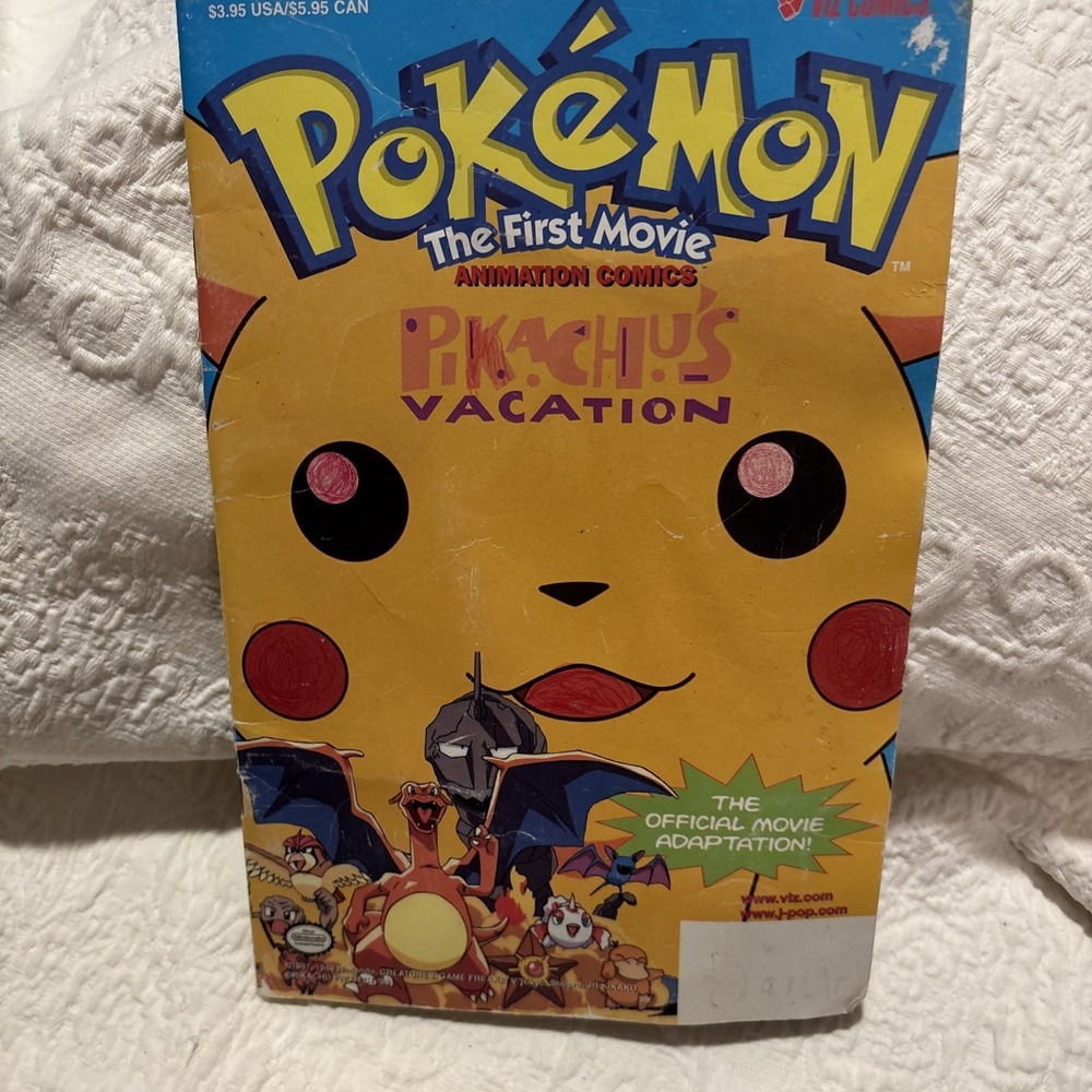 Pokemon The First Movie Animation Comic Pikachus Vacation Nintendo 1998 Book
